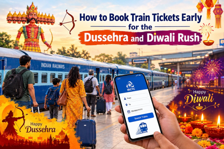 How to Book Train Tickets Early for the Dussehra and Diwali Rush